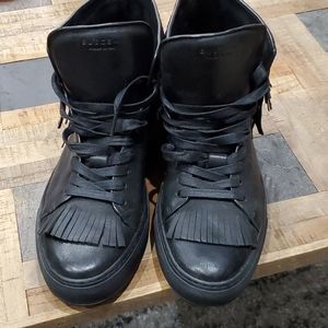 New Buscemi made in italy black leather sneakers